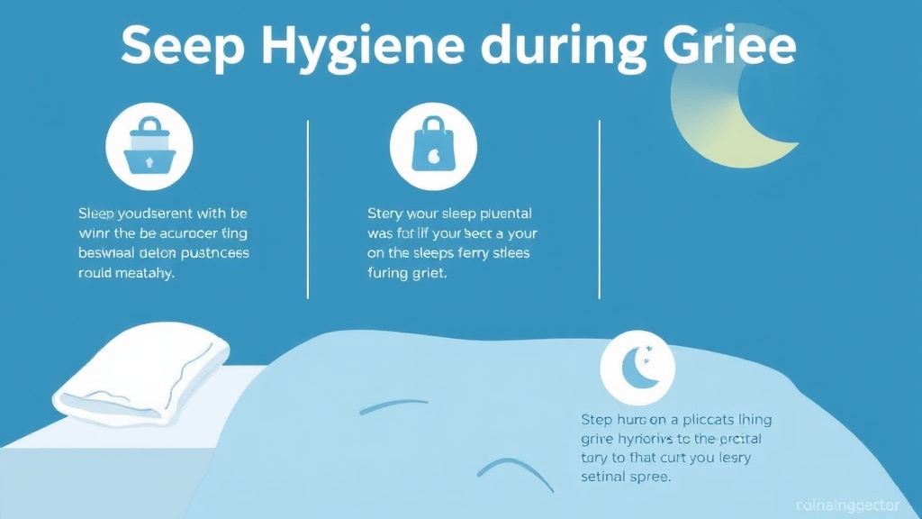 Step-by-step visual guide for implementing sleep Hygiene During Grief