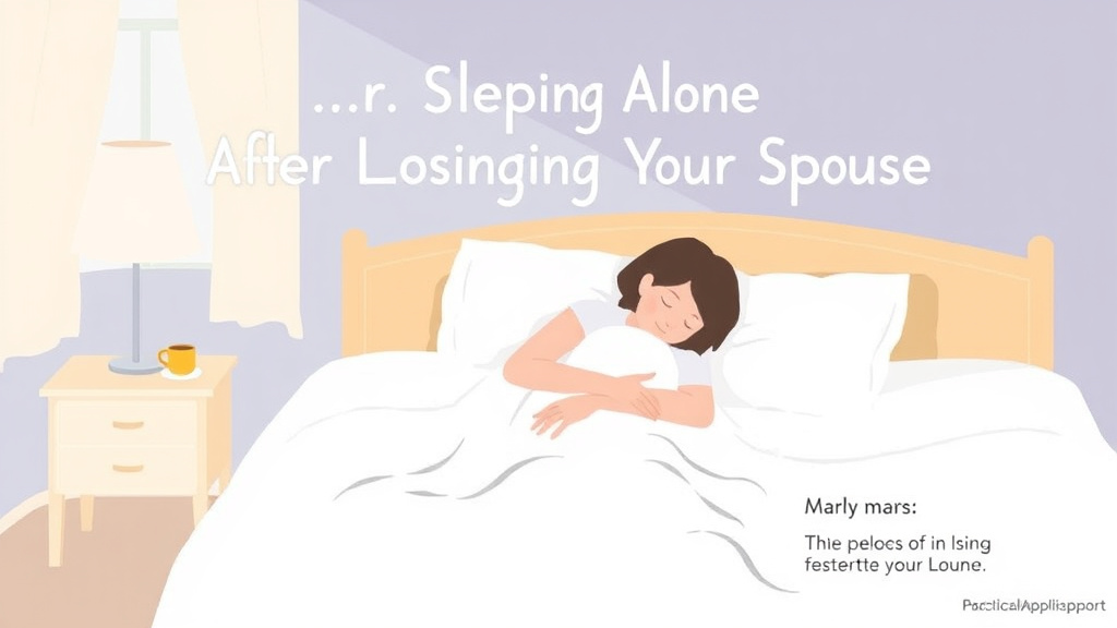 Process flow illustration for putting sleeping Alone After Losing Your Spouse into action