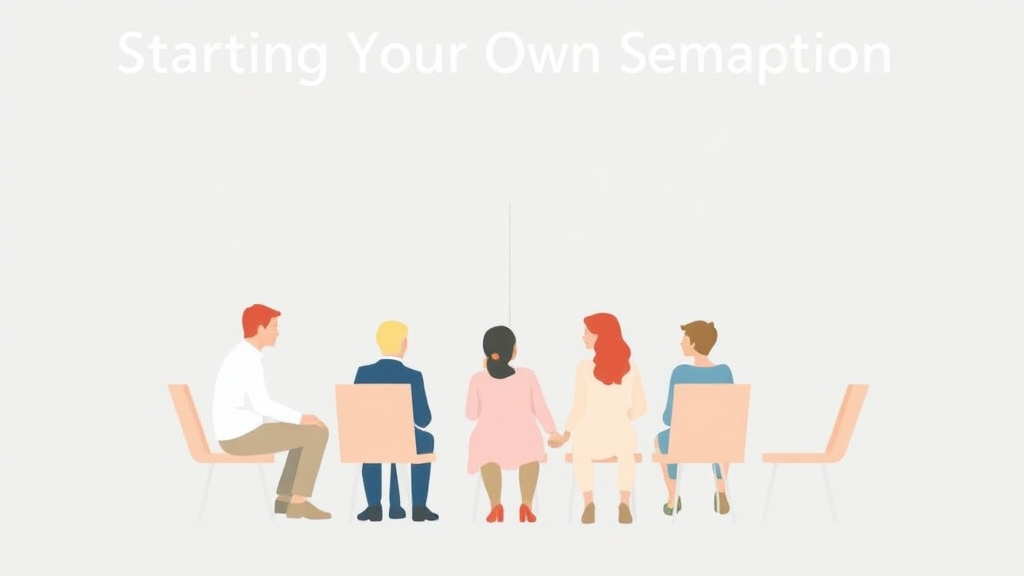 Practical checklist visual for starting Your Own Grief Support Group