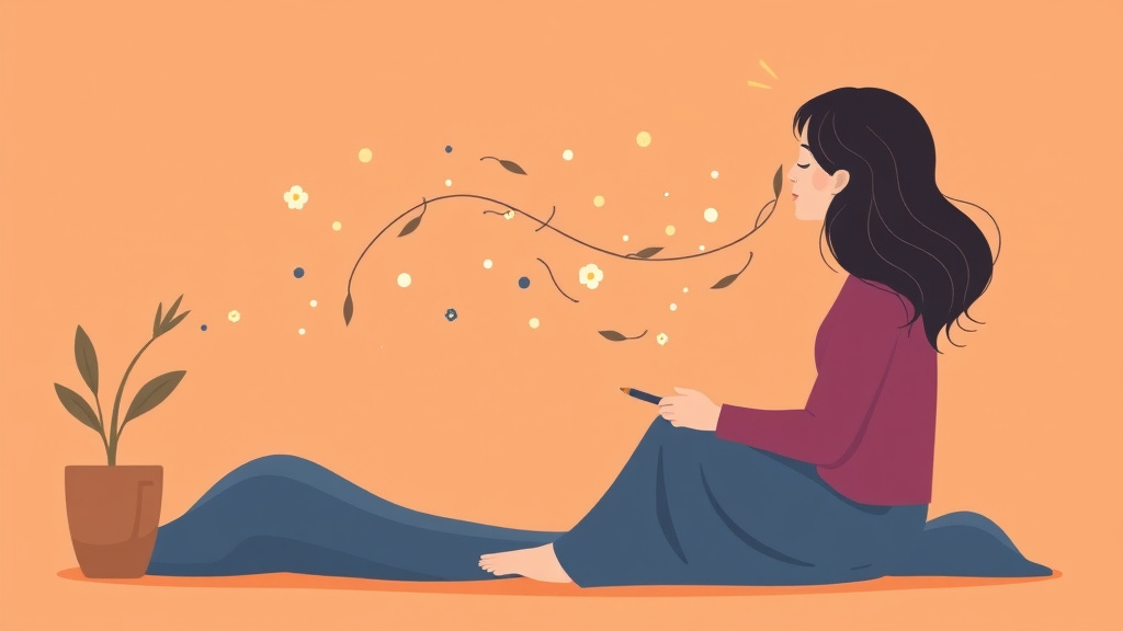Clear illustration of stream of Consciousness Writing for Grief with supporting details