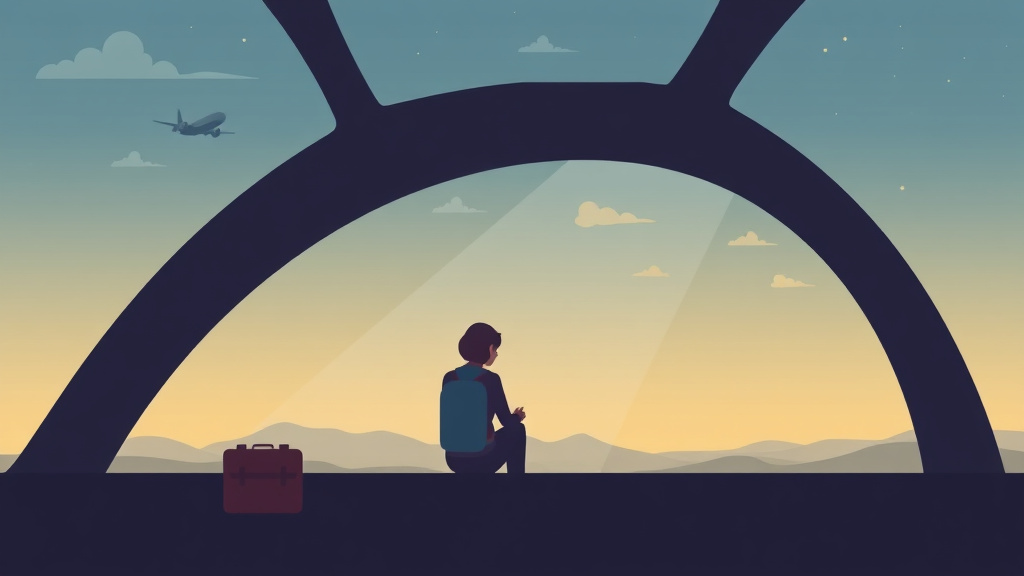 Clear illustration of traveling Alone After Losing Your Partner with supporting details