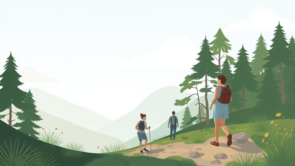 Action-oriented illustration showing how to apply walking in Nature for Grief Healing