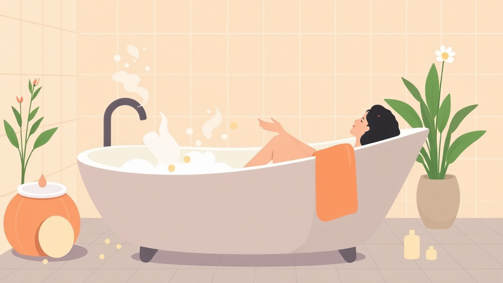 Educational graphic covering the essentials of warm Bath Rituals for Grief Days