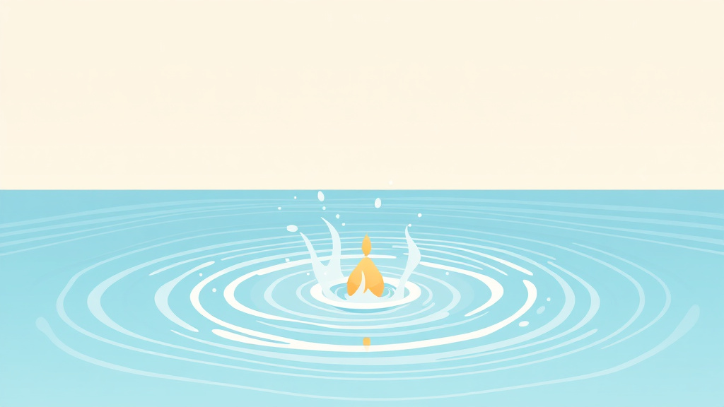 A professional illustration depicting water Rituals for Grief Release