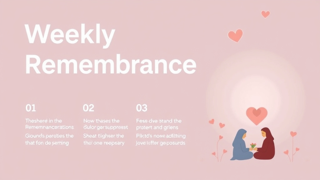 Process flow illustration for putting weekly Remembrance Practices into action