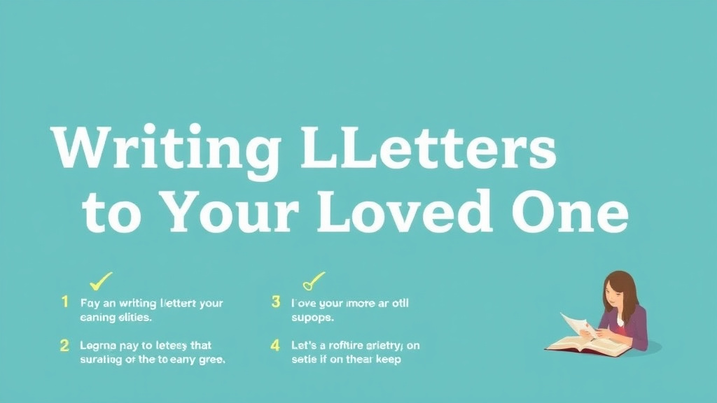 Action-oriented illustration showing how to apply writing Letters to Your Loved One
