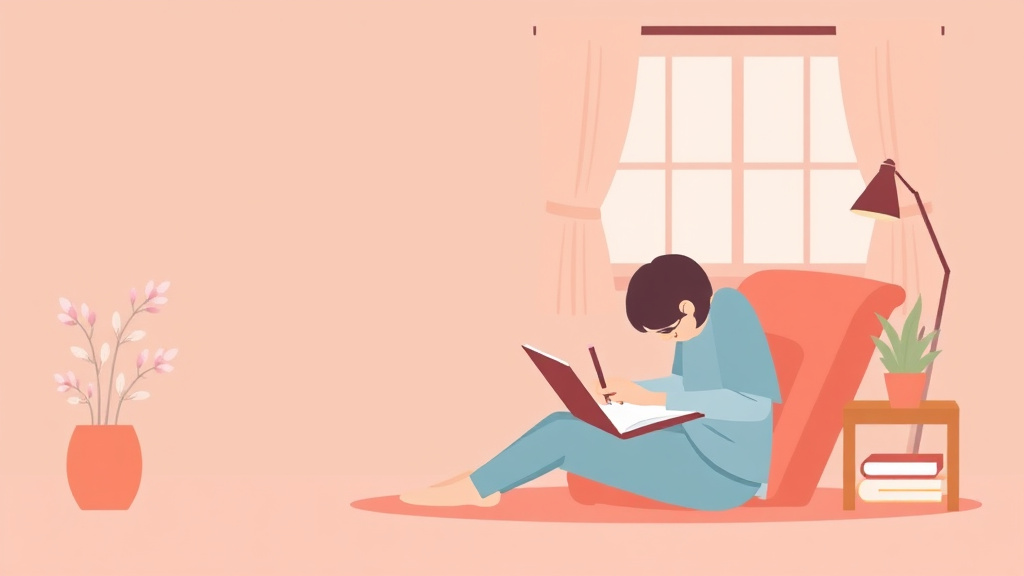 A professional illustration depicting writing Your Grief Story