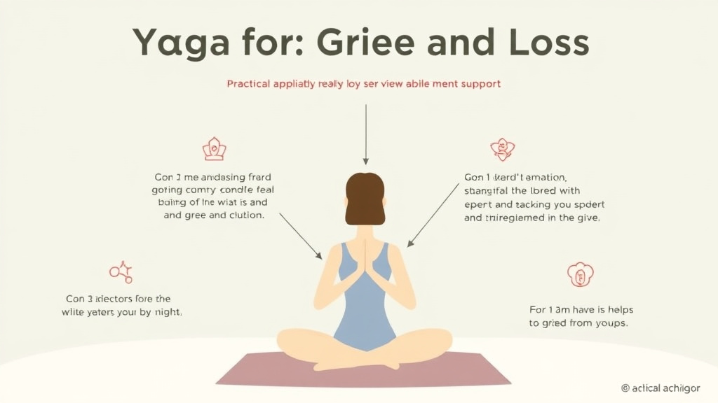 Process flow illustration for putting yoga for Grief and Loss into action