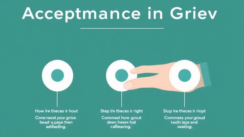 Practical checklist visual for acceptance in Grief What it Really Means
