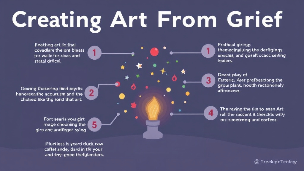 Step-by-step visual guide for implementing creating Art From Grief