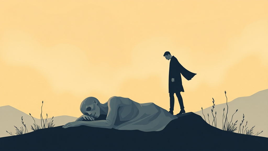 Illustration breaking down the fundamentals of death and the Human Condition