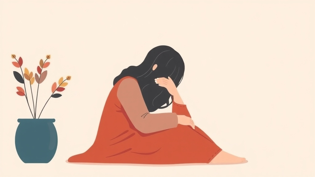 Visual overview of does Grief Ever Go Away with key concepts highlighted
