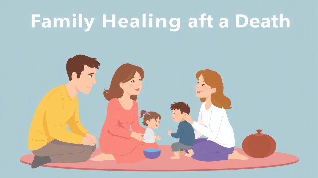 Practical checklist visual for family Healing After a Death