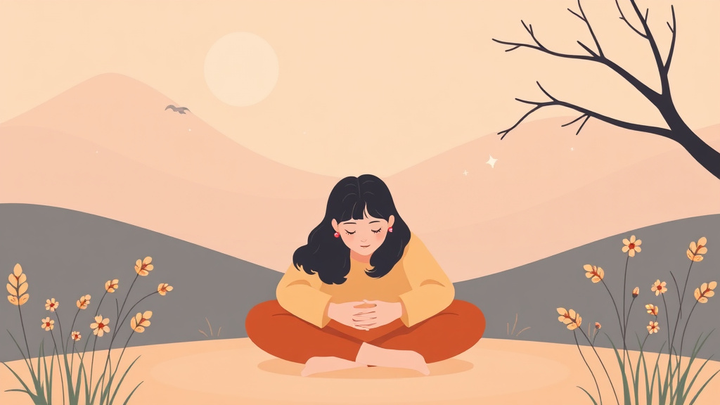 Illustration breaking down the fundamentals of finding Calm Within Grief