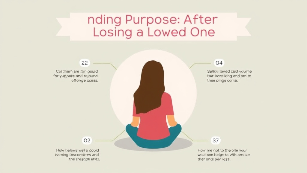 Practical checklist visual for finding Purpose After Losing a Loved One