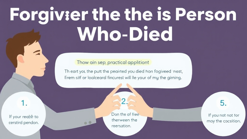 Process flow illustration for putting forgiving the Person Who Died into action