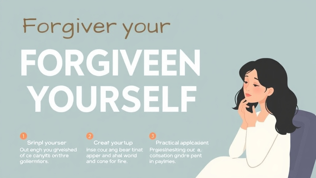 Action-oriented illustration showing how to apply forgiving Yourself After a Death