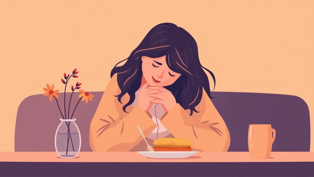 Illustration breaking down the fundamentals of grief and Eating Disorders