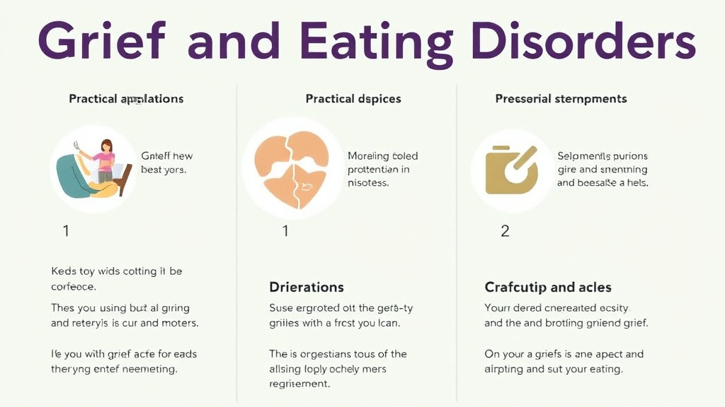 Process flow illustration for putting grief and Eating Disorders into action