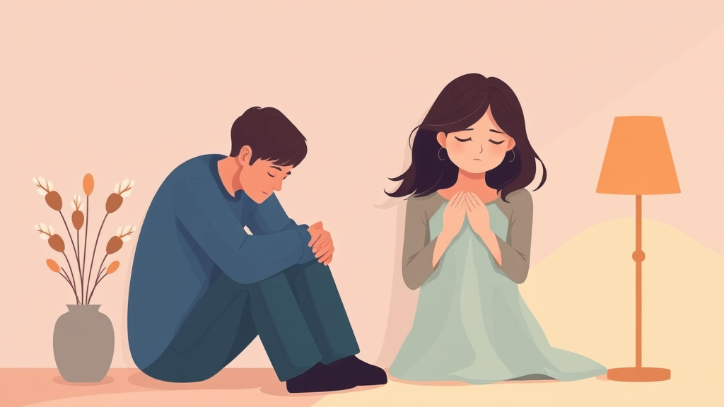 Detailed visual representation of grief and Emotional Numbness