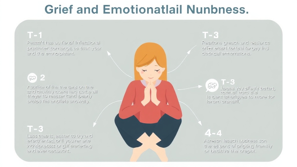 Practical workflow diagram for grief and Emotional Numbness