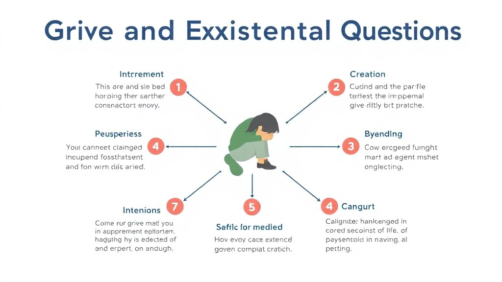 Step-by-step visual guide for implementing grief and Existential Questions