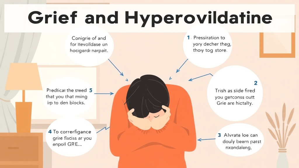 Action-oriented illustration showing how to apply grief and Hypervigilance