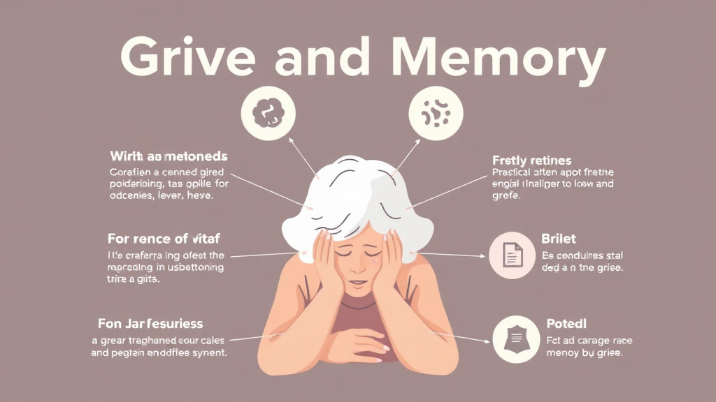 Action-oriented illustration showing how to apply grief and Memory Problems