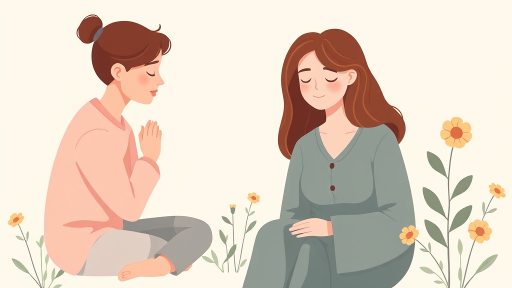 Visual overview of grief and Personal Growth with key concepts highlighted