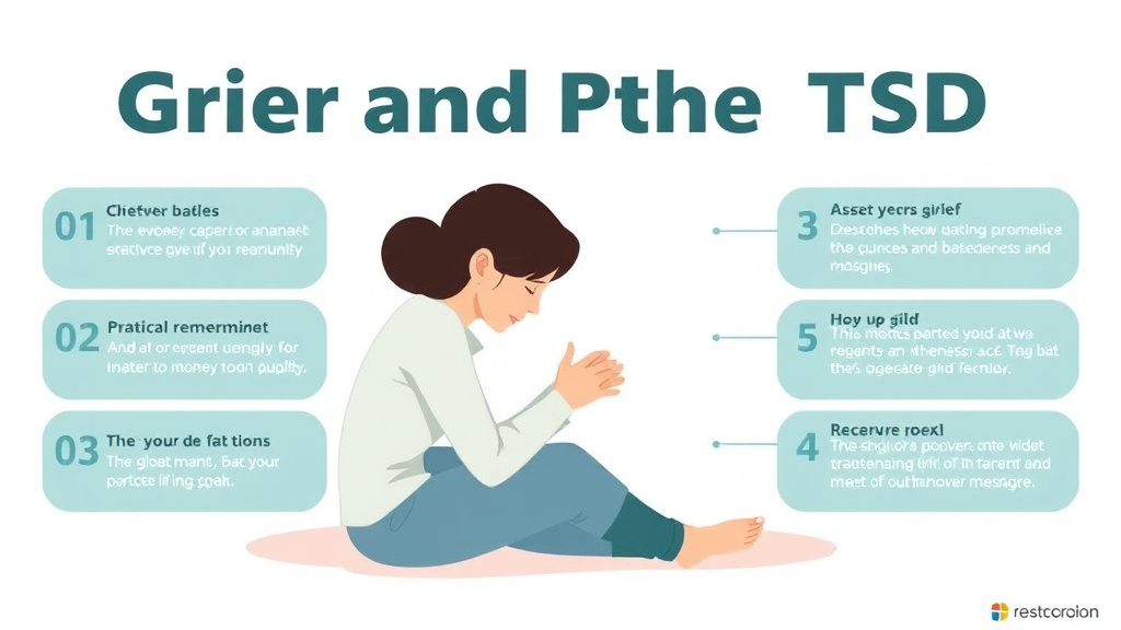 Practical workflow diagram for grief and Ptsd
