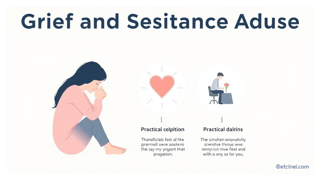 Real-world application diagram for grief and Substance Abuse