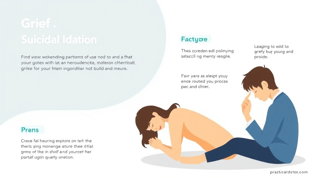 Step-by-step visual guide for implementing grief and Suicidal Ideation