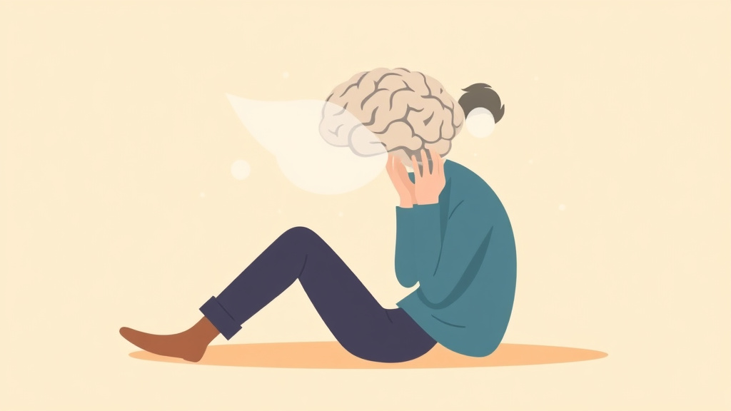 Illustration breaking down the fundamentals of grief Brain Fog and Cognitive Changes