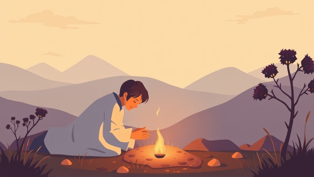 A professional illustration depicting keeping Promises Made to the Dying
