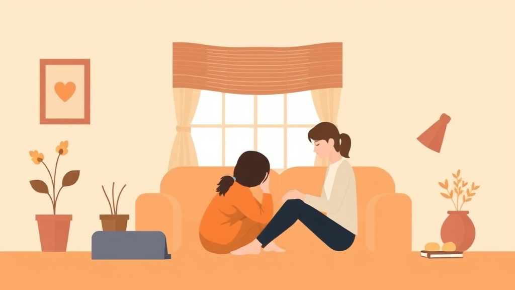 Clear illustration of learning to Live With Grief with supporting details