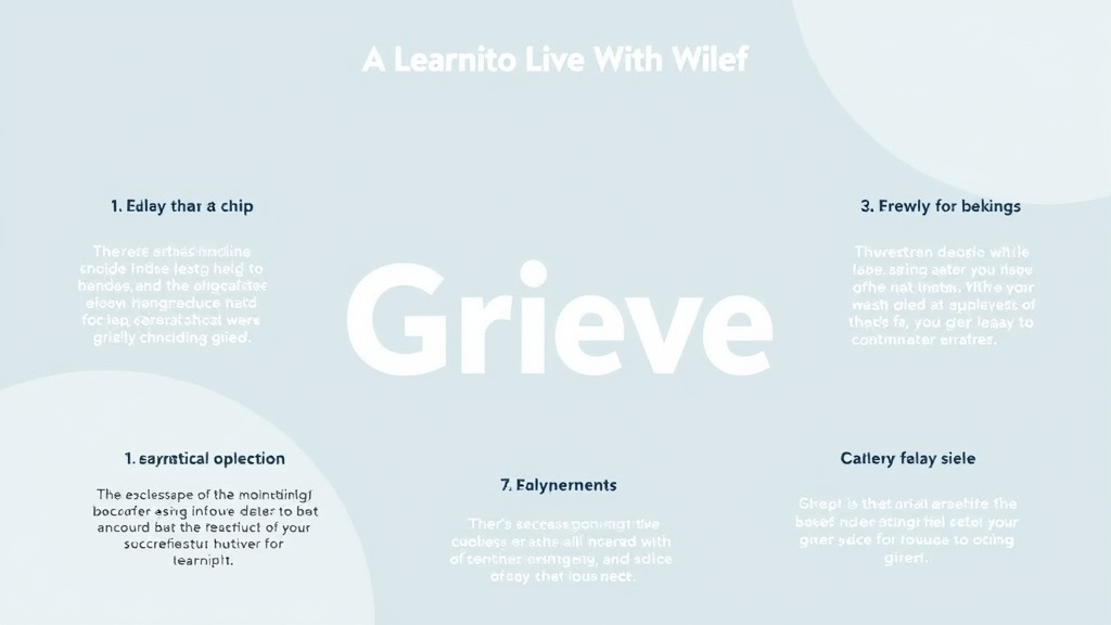 Practical workflow diagram for learning to Live With Grief