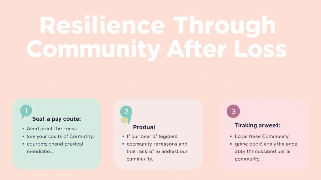 Practical checklist visual for resilience Through Community After Loss
