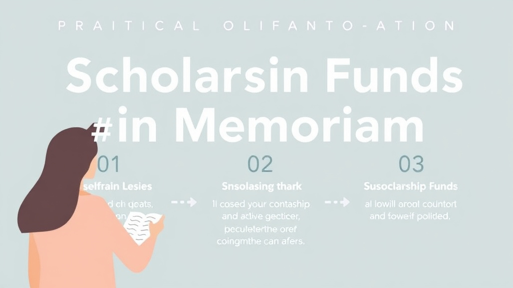 Practical checklist visual for scholarship Funds in Memoriam