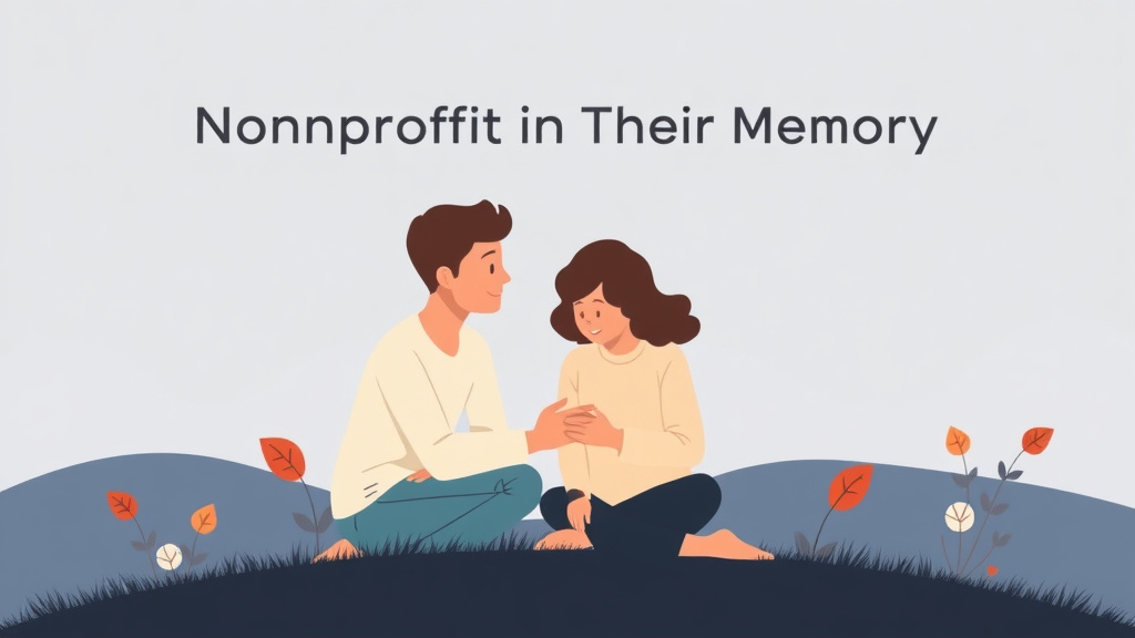 Clear illustration of starting a Nonprofit in Their Memory with supporting details