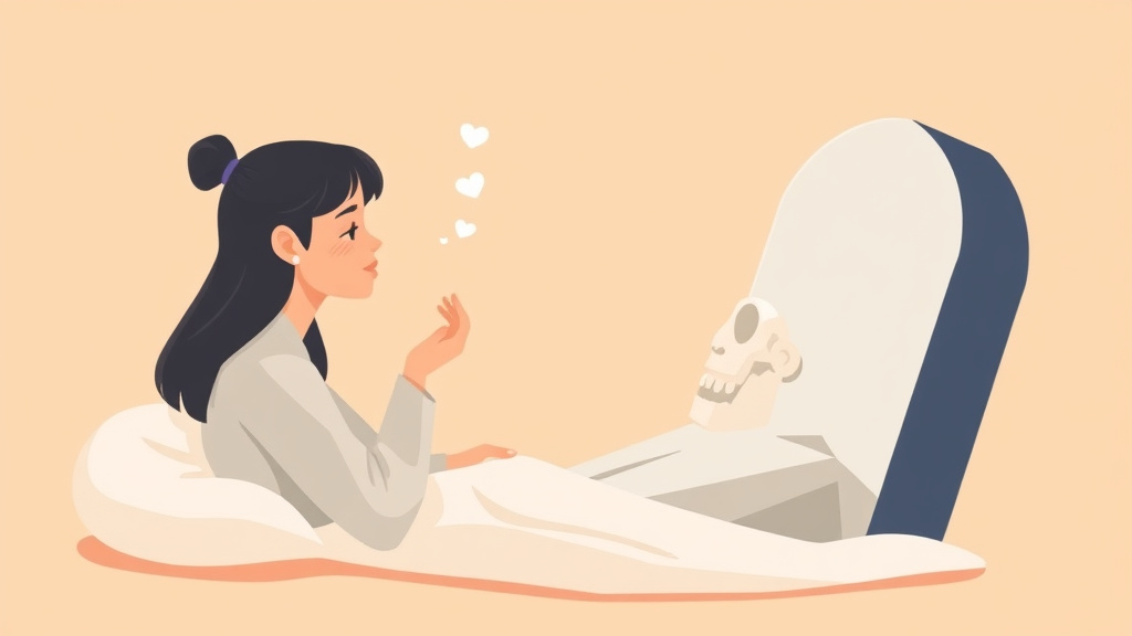 Educational graphic covering the essentials of talking to Your Loved One After Death