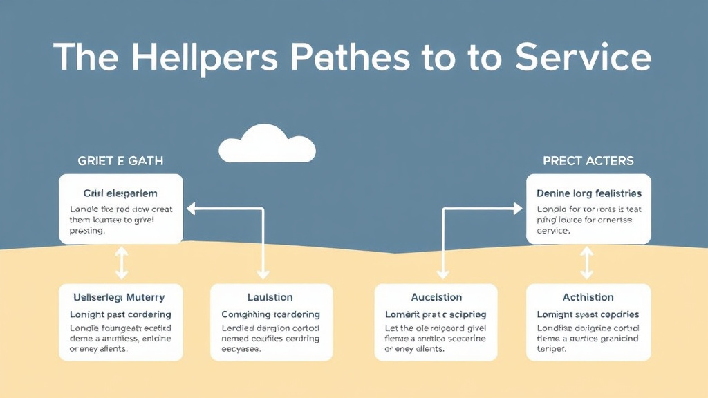 Step-by-step visual guide for implementing helpers Path From Grief to Service
