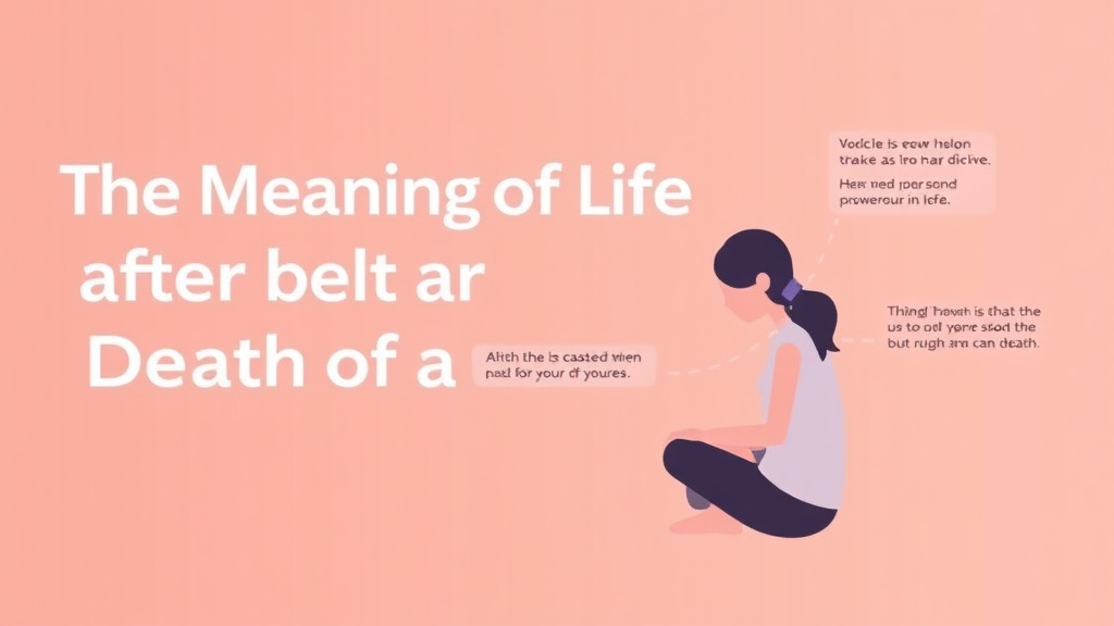 Practical checklist visual for meaning of Life After Death of a Loved One