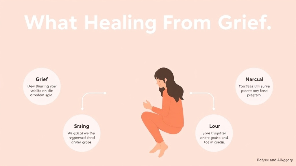 Process flow illustration for putting what Healing From Grief Actually Looks Like into action