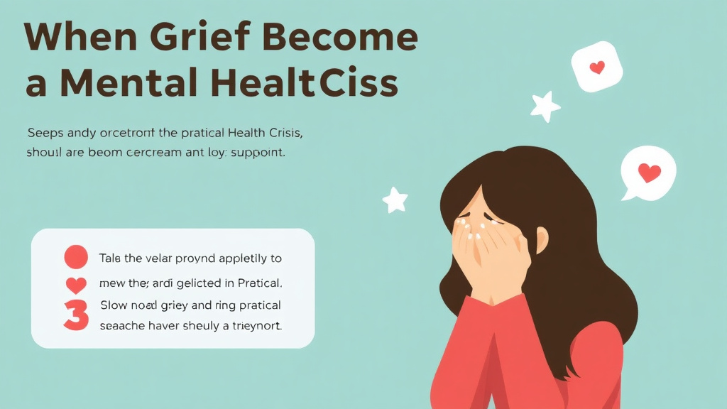 Real-world application diagram for when Grief Becomes a Mental Health Crisis