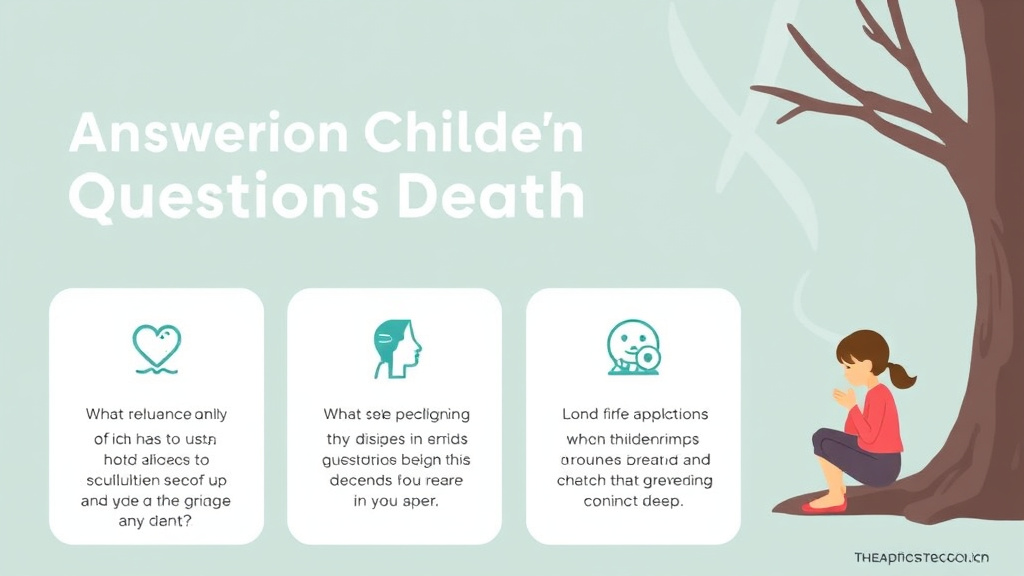 Action-oriented illustration showing how to apply answering Childrens Questions About Death