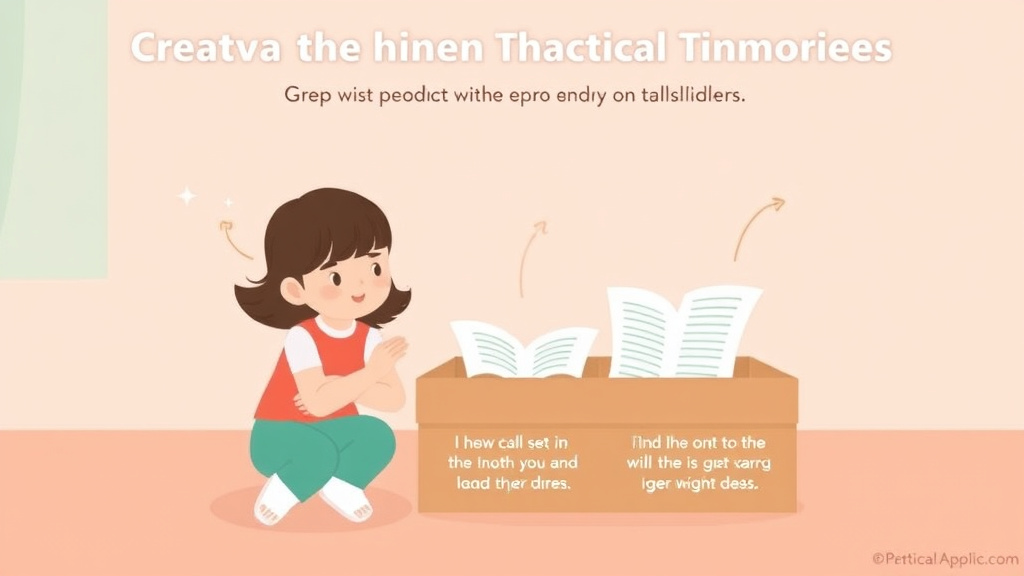 Action-oriented illustration showing how to apply creating Memory Boxes With Grieving Children