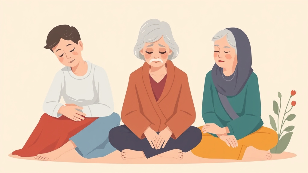 Visual overview of grief and Aging Bodies with key concepts highlighted