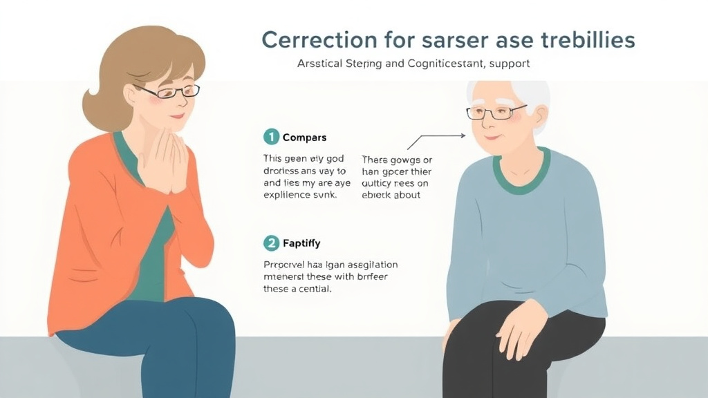 Process flow illustration for putting grief and Cognitive Decline in Seniors into action