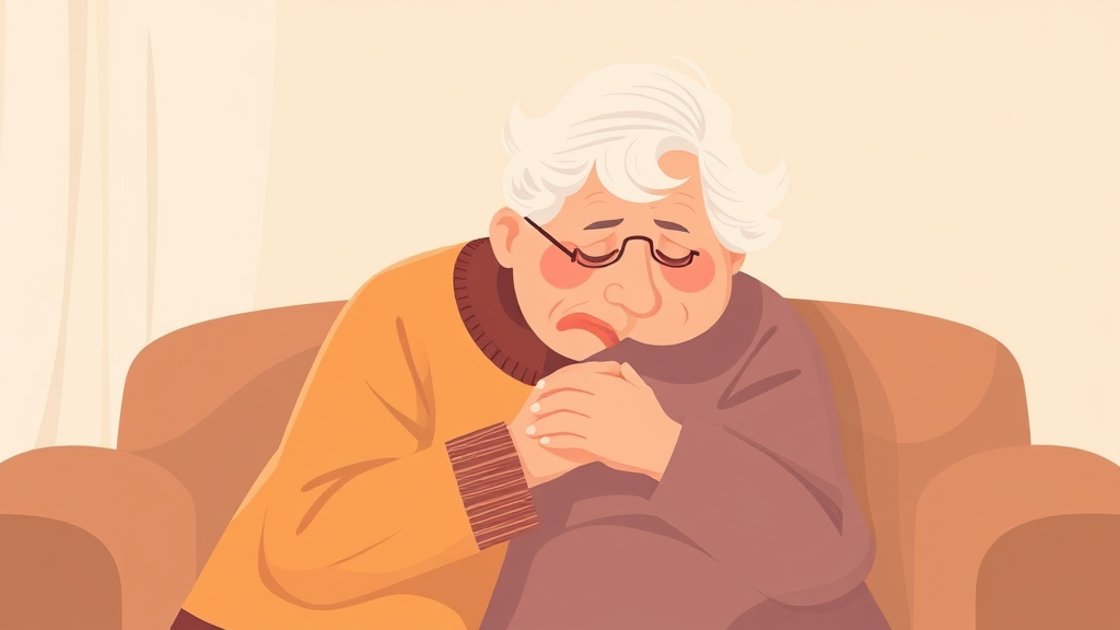 Clear illustration of grief and Loss of Independence in Aging with supporting details