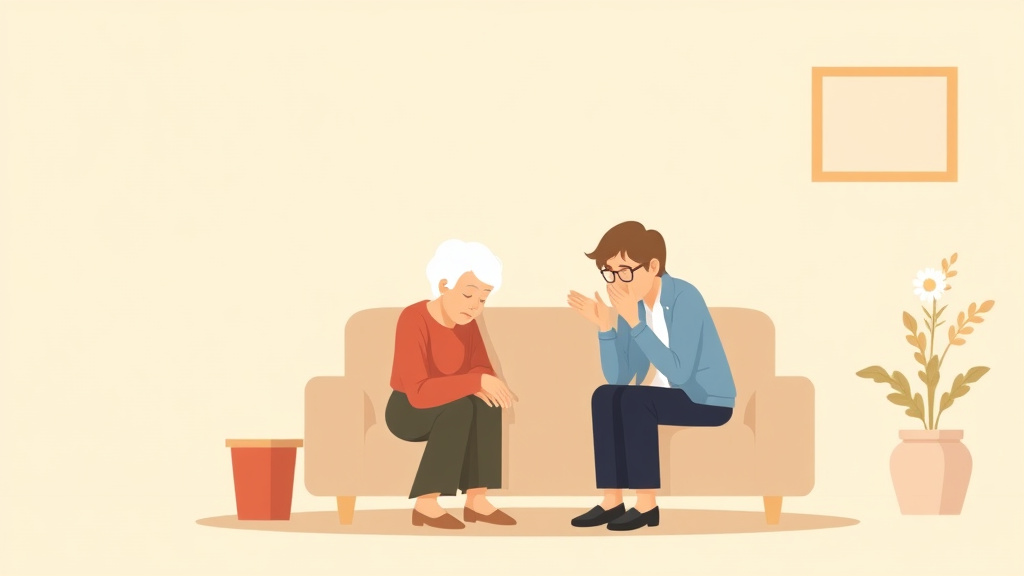 Illustration breaking down the fundamentals of grief and Retirement Planning After Spouse Death